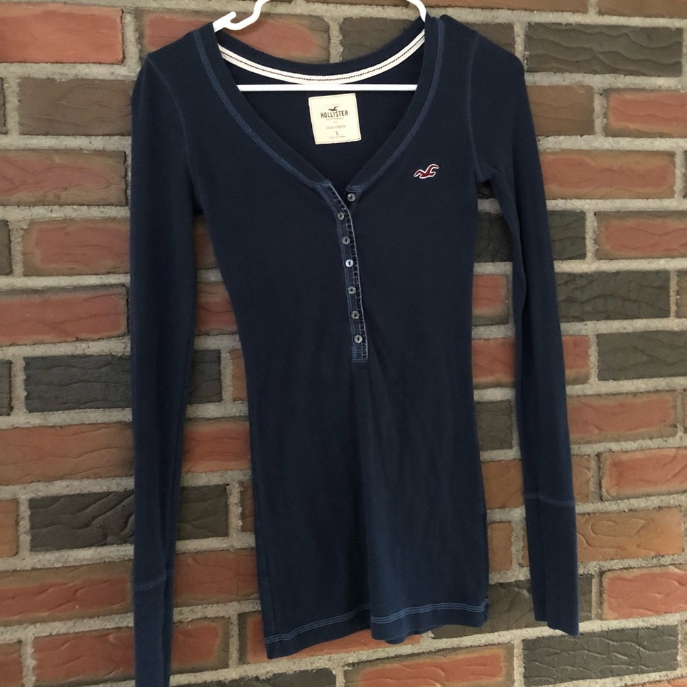 Navy Blue Hollister Long Sleeve